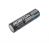 Аккумулятор Li-ion 18650, 3.7 В 2000 мАч , Robiton