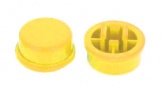 5 шт. Колпачок для кнопки 12x12x7.3 мм желтый