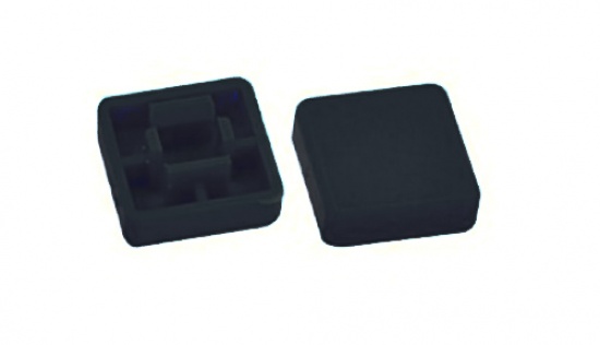 5 шт. Колпачок для кнопки квадратный 12x12x7.3 мм черный