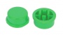 5 шт. Колпачок для кнопки 12x12x7.3 мм зеленый