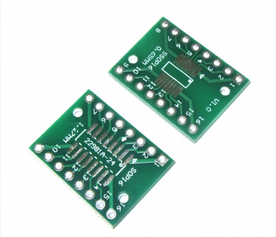 Адаптер SOP16/SSOP16/TSSOP16 на 0.65 и 1.27 мм