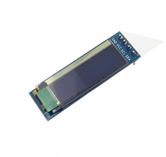 Дисплей OLED 0.91 дюйм, I2С, монохромный желтый