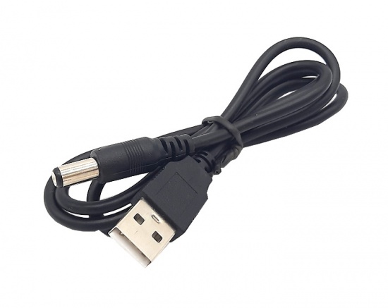 Кабель питания  USB - штекер 5.5x2.1, 1 м