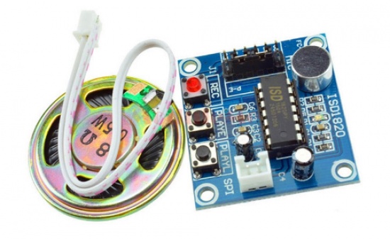 Модуль записи и воспроизведения голоса на ISD1820 с динамиком