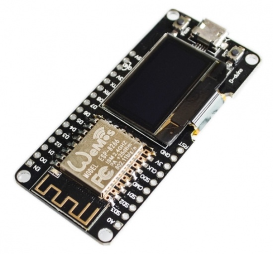 Контроллер NodeMCU на ESP8266 с дисплеем OLED 0.96 дюйма