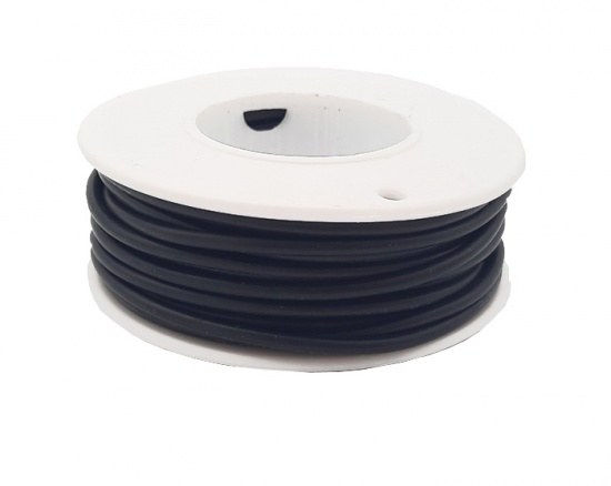Провод 20AWG силикон черный бобина 6 м