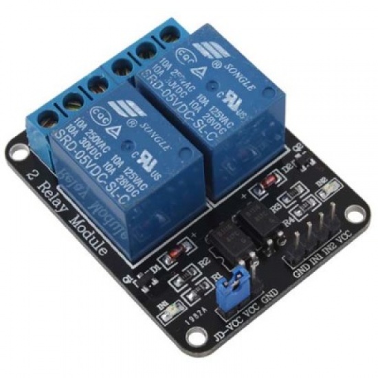 Релейный модуль 2 канала 5V
