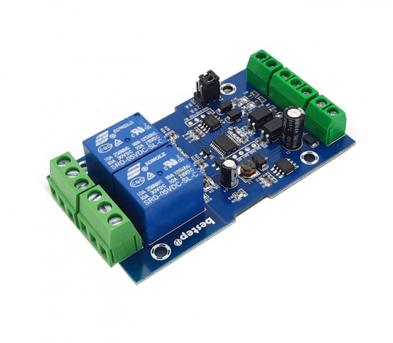 Релейный модуль 2 канала, RS485 Modbus