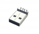 Штекер USB Тип A, выводное под пайку